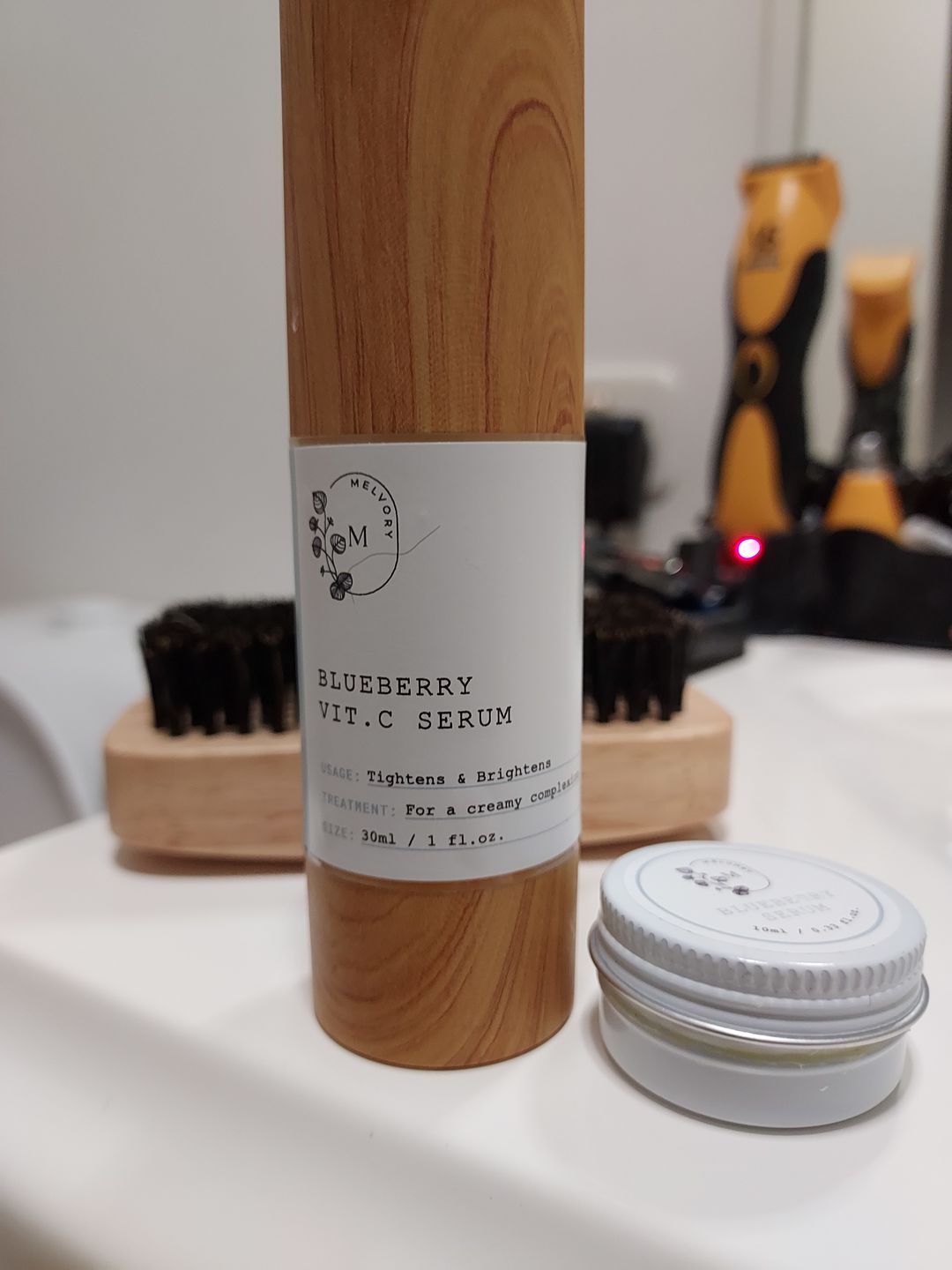 Customer photo review of Blueberry Vitamin C Serum