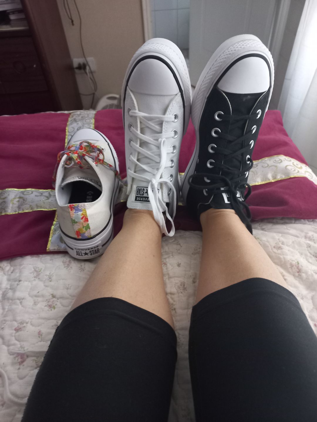 Customer photo review of Zapatilla Converse Chuck Taylor Plataforma Mujer Blanco