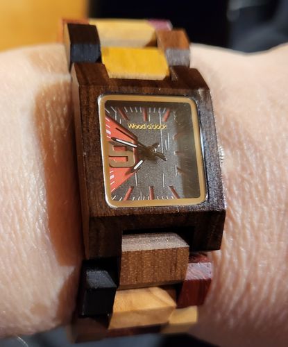 Customer photo review of Wood o'clock - Edelholz