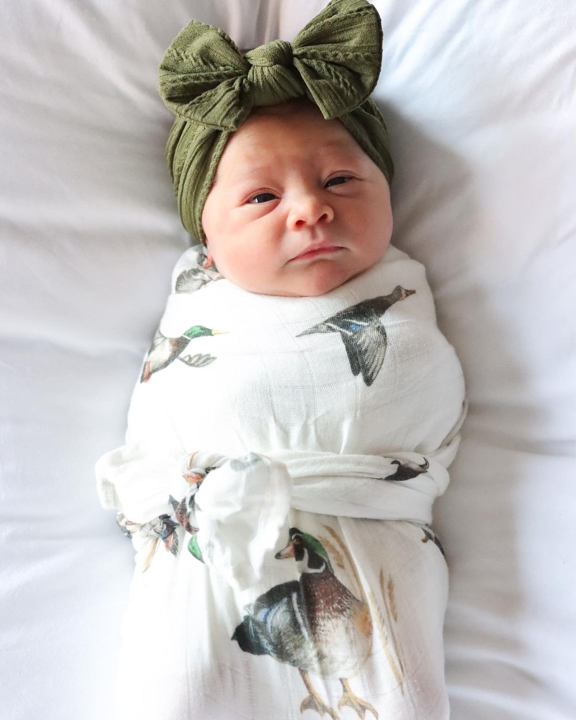 Customer photo review of Diving Ducks - Swaddle