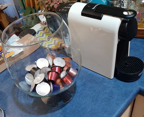 Customer photo review of Regular Starter Pack - 50 Capsules + Free Box Caramel Blend $29.25 - 48c per capsule