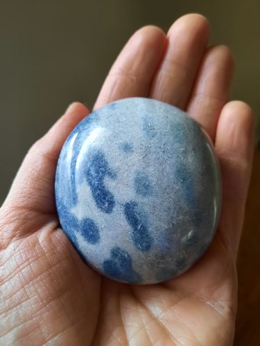 Customer photo review of NEW FIND: Manganese in Quartz Pebble