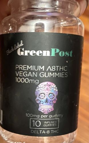 Customer photo review of Vegan Delta8 THC 1000 Mg Gummies