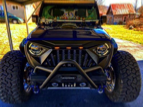 Customer photo review of 9 Inch LED Halo Headlights w/Start-up Animation for 18-21 Jeep Wrangler JL & Gladiator JT