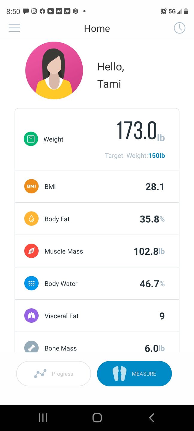 Customer photo review of INEVIFIT | Smart Body Fat Scale