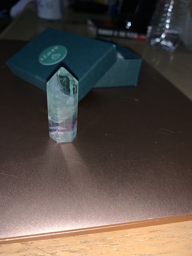 Customer photo review of Rainbow Fluorite Points
