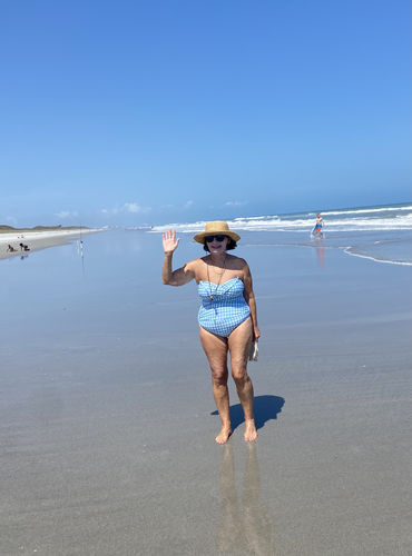 Customer photo review of Anne Cole - Twist Front Shirred One Piece Swimsuit