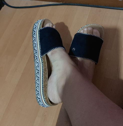 Customer photo review of SANDALIA NEGRA C7281