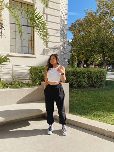 Customer photo review of Double Waistband Sweatpants - Classic