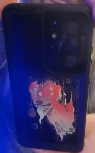 Customer photo review of Hyenas, Clear Sticker