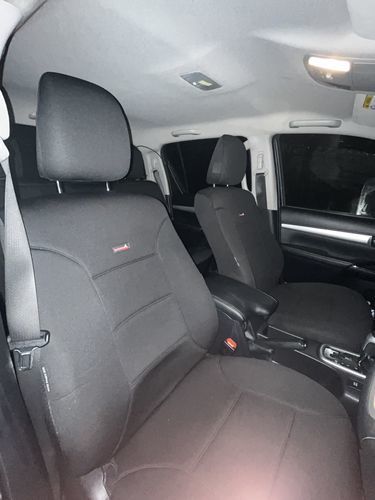 Customer photo review of Toyota Hilux Dual Cab - Sharkskin™ Neoprene Seat Covers