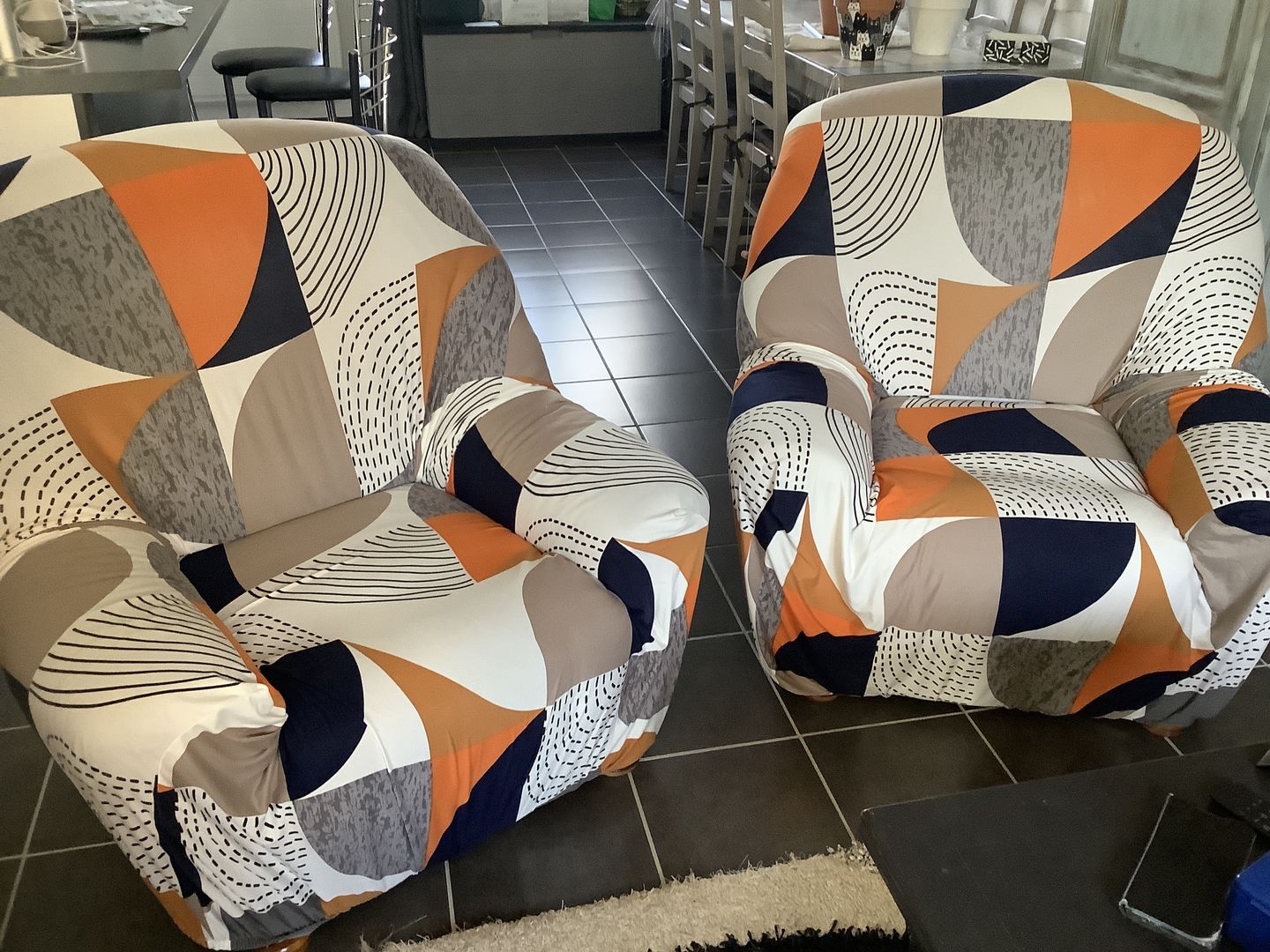 Customer photo review of Vintage - Housses Extensibles de Fauteuil et Canapé