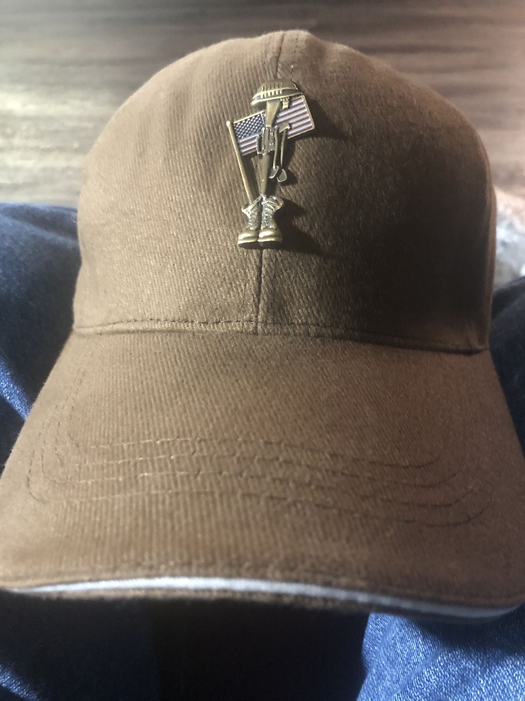 Customer photo review of Fallen Soldier USA Memorial Pin