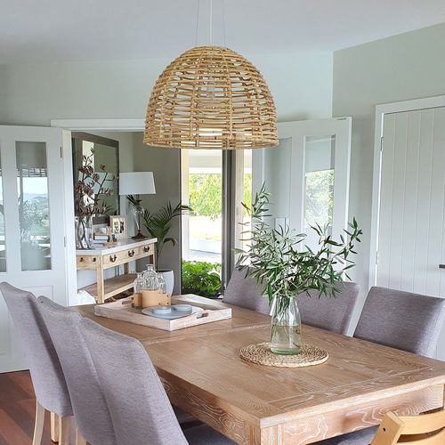 Customer photo review of Maitai Cane Pendant Light Shade