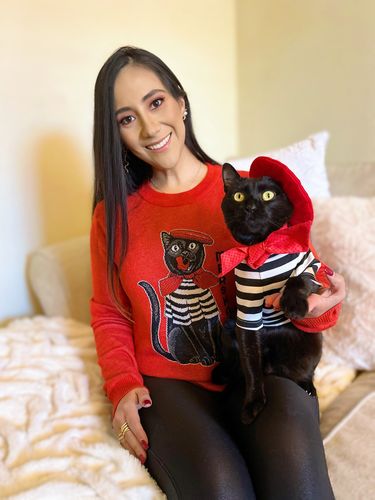Customer photo review of Full-Body Pet Custom Sweater