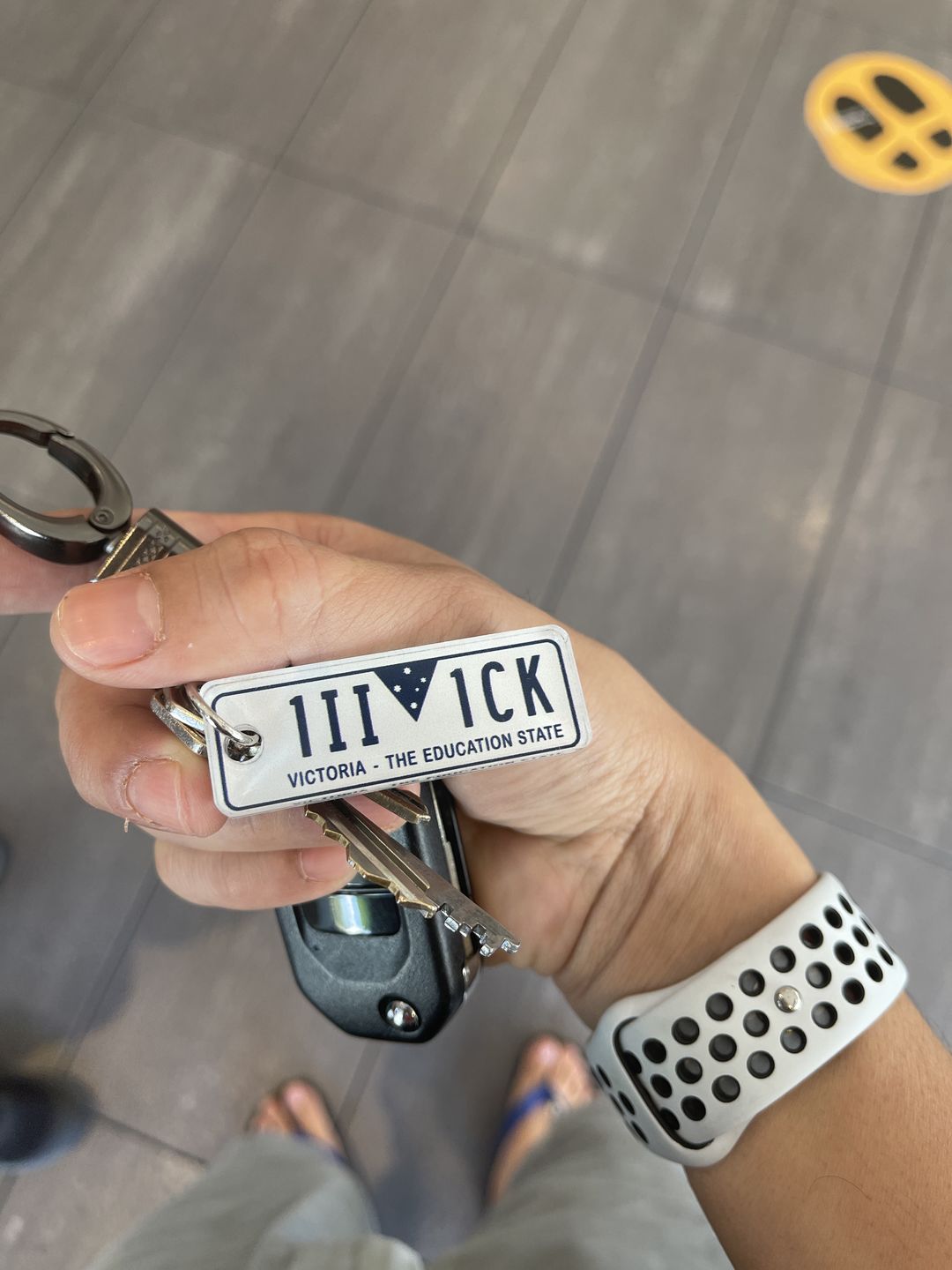 Customer photo review of Custom Design Keychain 🔑