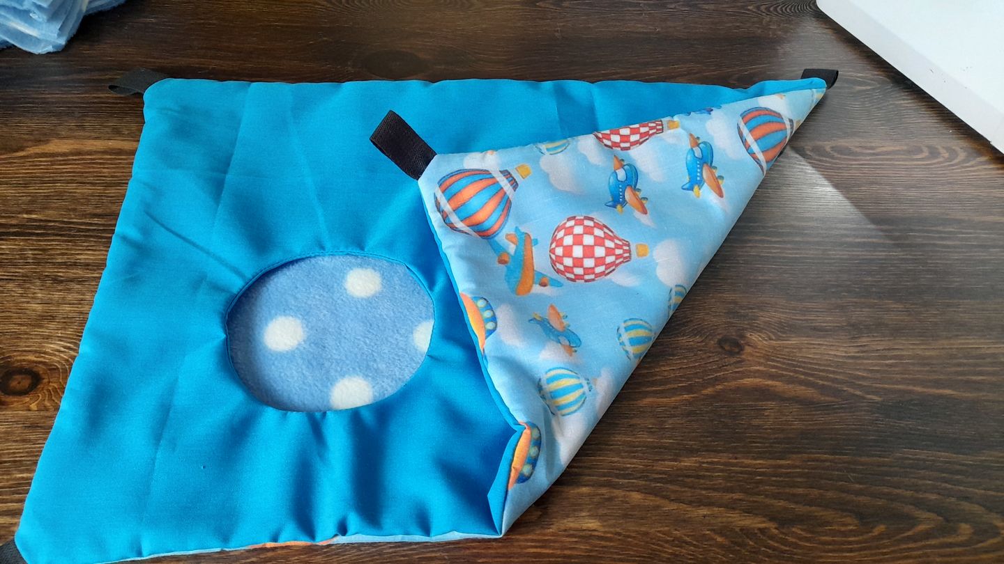 Customer photo review of White Polka Dot Anti Pill Polar Fleece Fabric