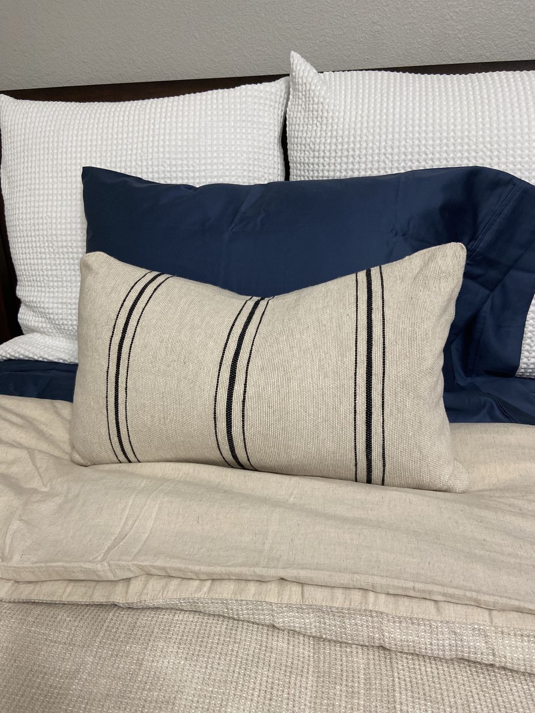 Customer photo review of Ollie in Warm Charcoal - Lumbar 12x40"