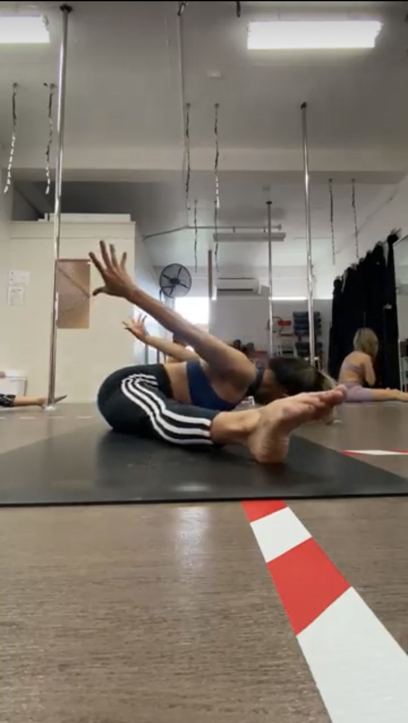 Customer photo review of Black Yoga Mat