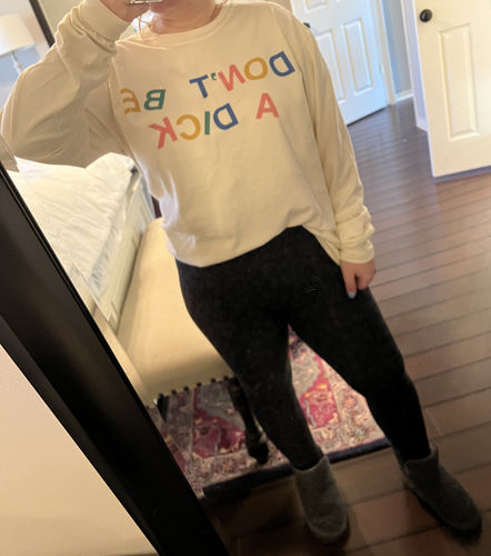 Customer photo review of Don't Be A Dick Long Sleeve