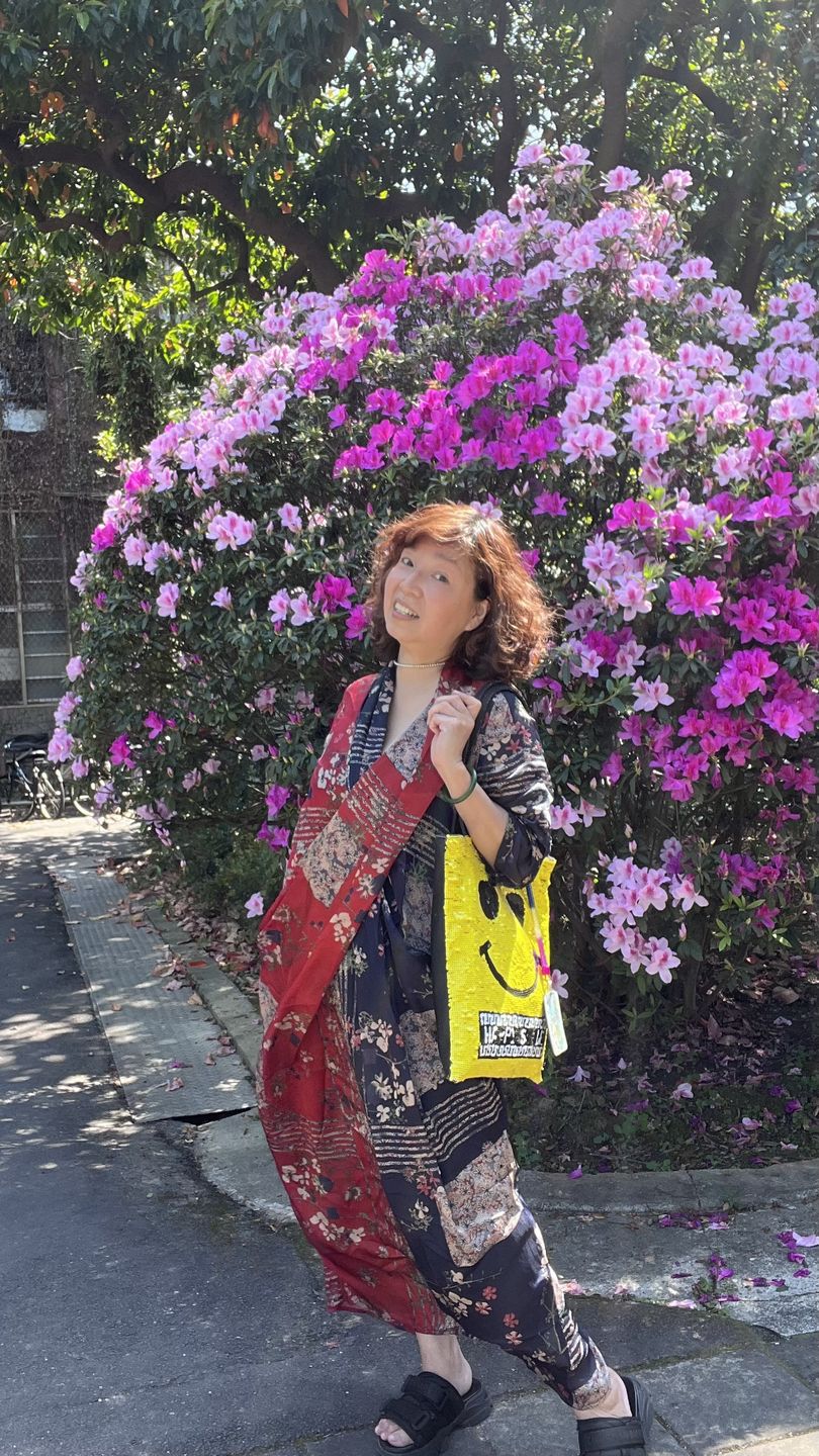 Customer photo review of Plus Size - Spliced Floral Print Vintage Tencel Women Dress