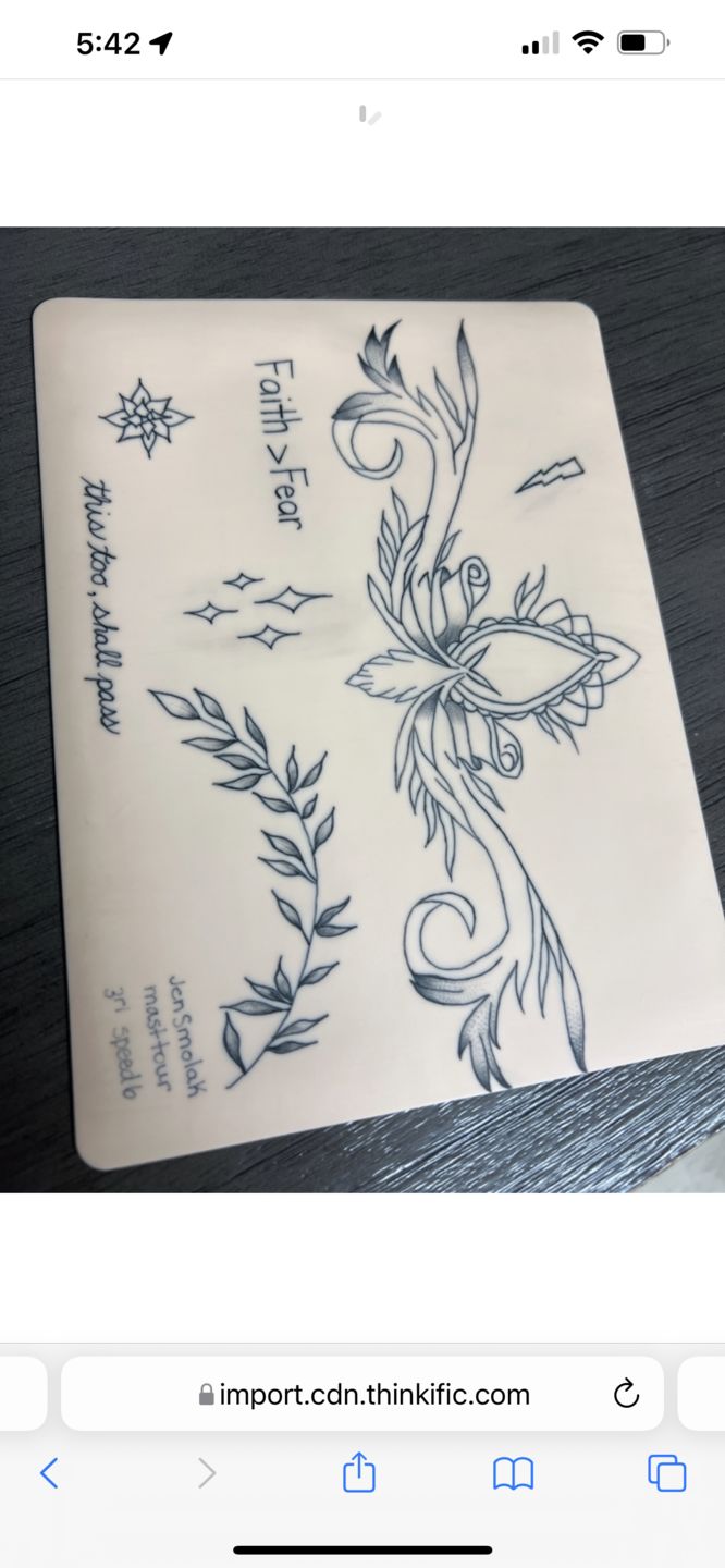 Customer photo review of PMU Online Course for Tiny Tattoos
