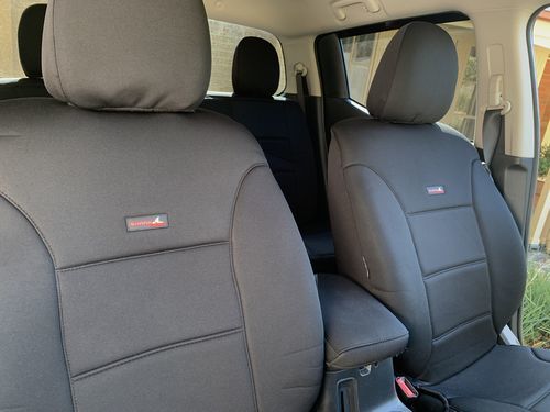 Customer photo review of Toyota Rav4 Hybrid series - Sharkskin™ Neoprene Seat Covers