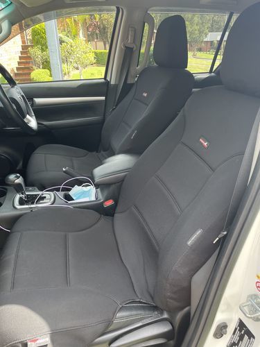 Customer photo review of Toyota Landcruiser 200 8-Seater - Sharkskin™ Neoprene Seat Covers