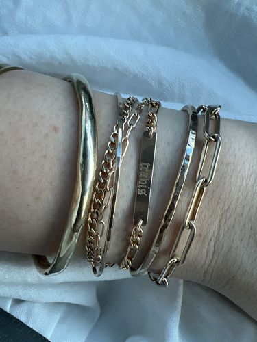 Customer photo review of custom gothic bracelet