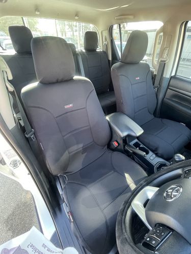 Customer photo review of Toyota Rav4 Hybrid series - Sharkskin™ Neoprene Seat Covers