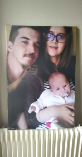 Customer photo review of Ta photo (vertical) - Toile pour les amoureux