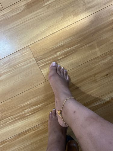 Customer photo review of Enchanted  Butterfly anklet