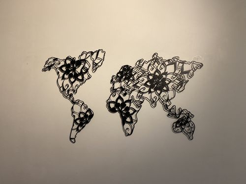 Customer photo review of Carte du monde - Mandala