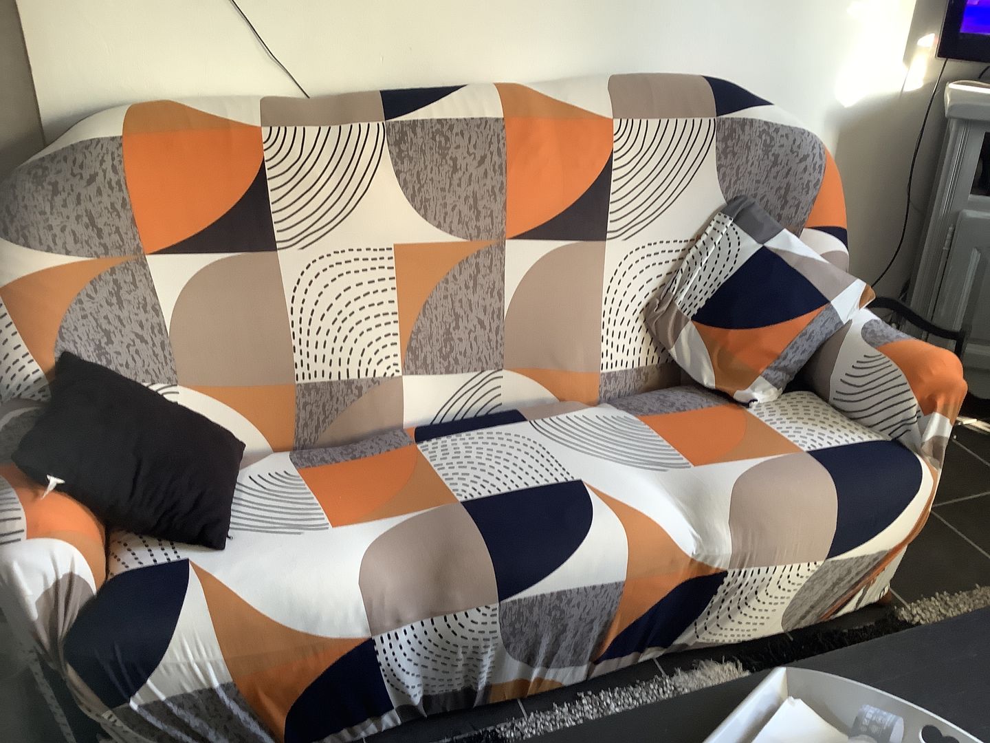 Customer photo review of Vintage - Housses Extensibles de Fauteuil et Canapé