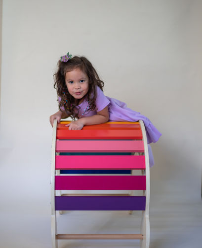 Customer photo review of Jumbo Viking Rocker - Rainbow