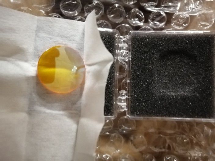 Customer photo review of Cloudray CO2 Laser China PVD ZnSe Focus Lens