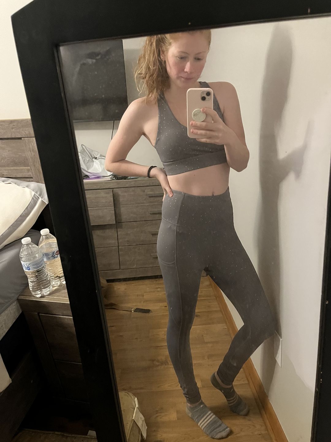 Customer photo review of Inspire Leggings - Silver Glitter | MT SPORT