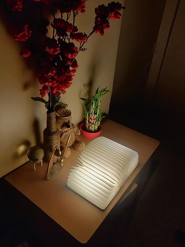 Customer photo review of Magical Rechargeable Folding Lamp Portable Night Lamp (Warm White)