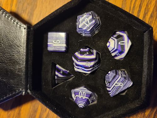 Customer photo review of Mystery Dice Set (Stone Set)