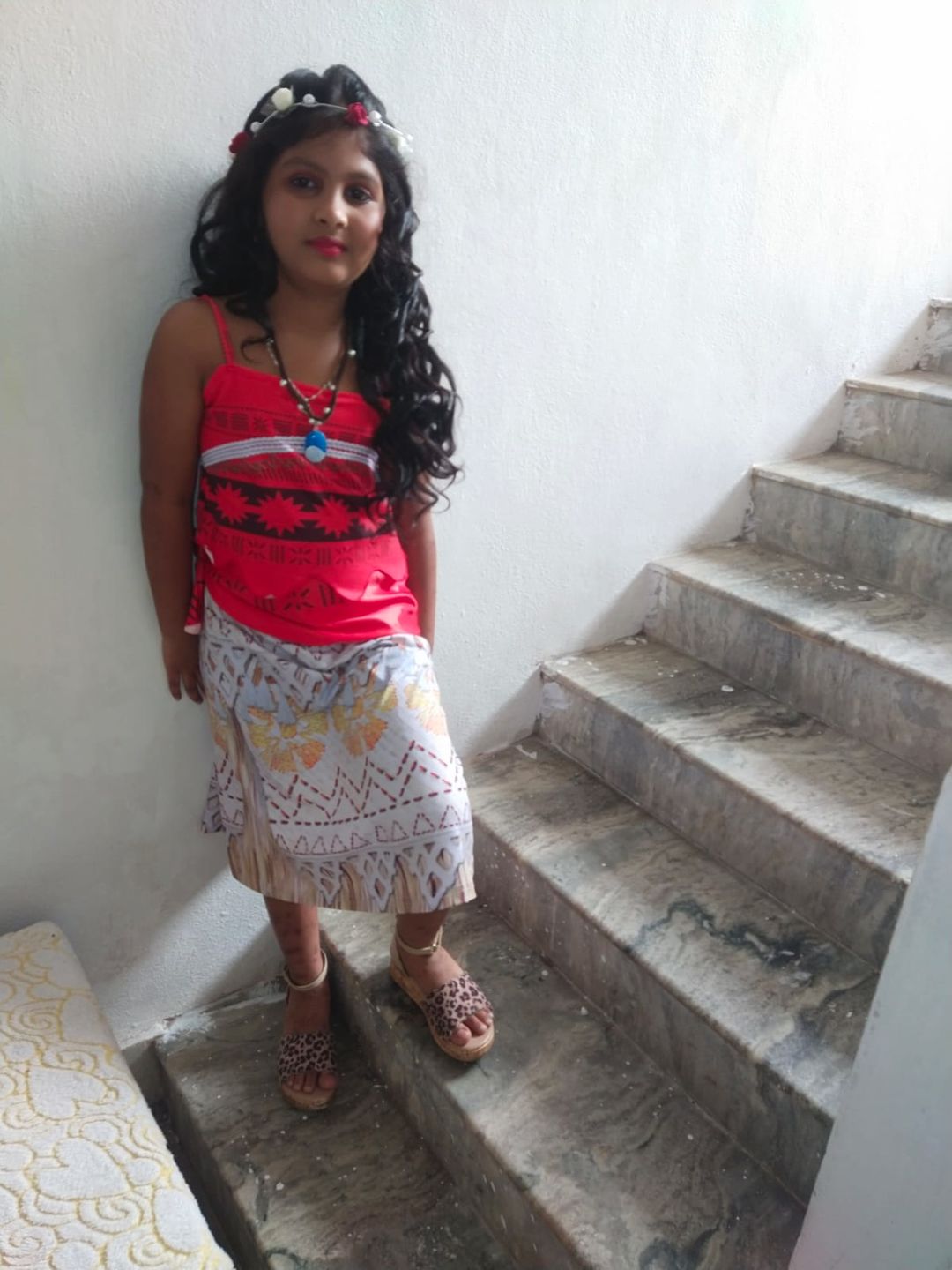Customer photo review of Princess Moana Costume with Magical Seashell Necklace