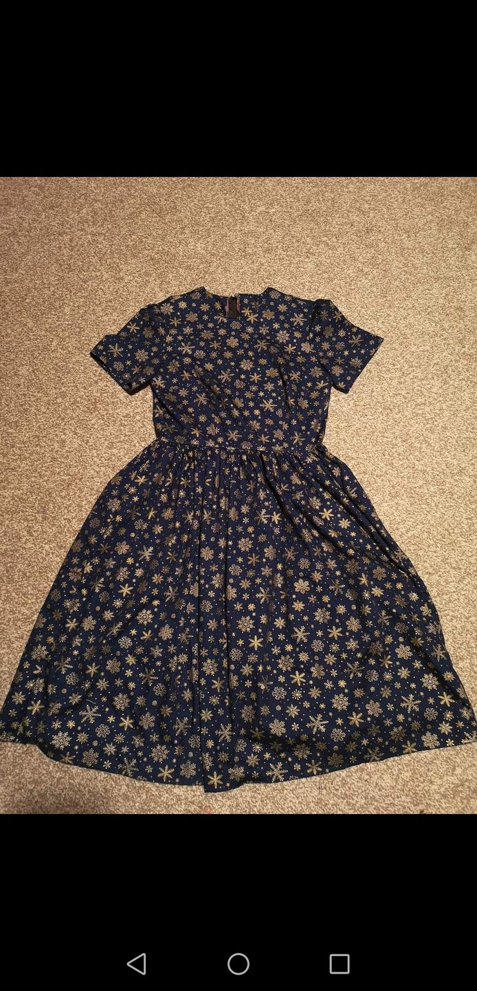 Customer photo review of All Over Snowflakes Polycotton Fabric