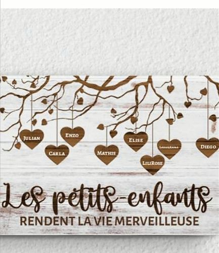 Customer photo review of Mes petits-enfants - Toile grands-parents