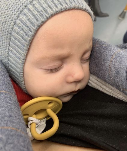 Customer photo review of Guardachupete + Chupete mango Nenina & Co