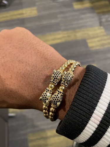 Customer photo review of Panther Steel Bracelet