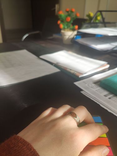 Customer photo review of Celtrio Tasarım Yüzük