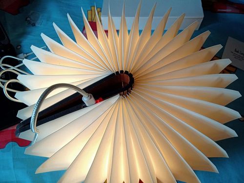 Customer photo review of Magical Rechargeable Folding Lamp Portable Night Lamp (Warm White)