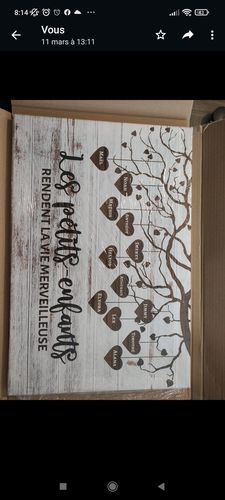 Customer photo review of Mes petits-enfants - Toile grands-parents