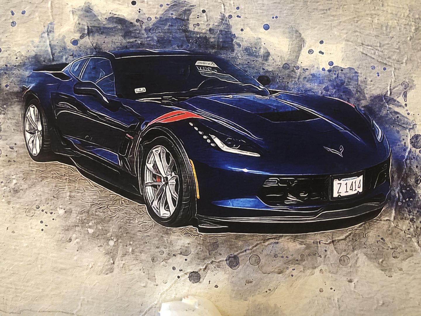 Customer photo review of Personalized Car photo Painting