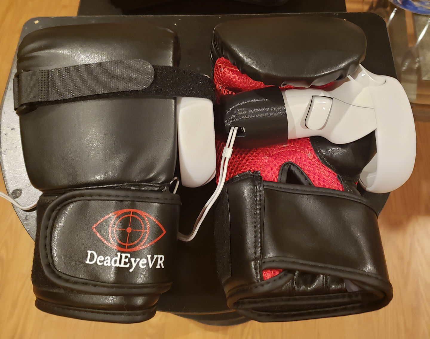 Customer photo review of Ultimate Boxing Gloves - Boxing Mitts for Oculus Quest, Quest 2, Rift S, and Valve Index