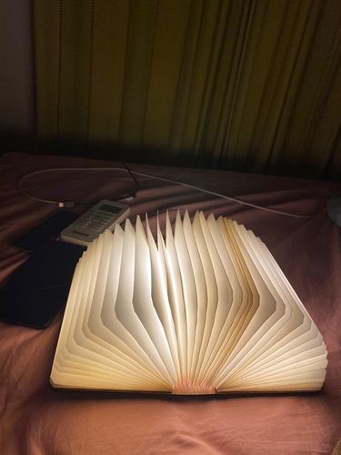 Customer photo review of Magical Rechargeable Folding Lamp Portable Night Lamp (Warm White)